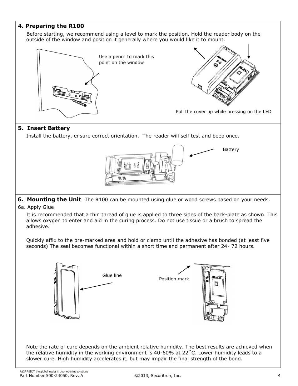 Securitron R100H User Manual | Page 4 / 6