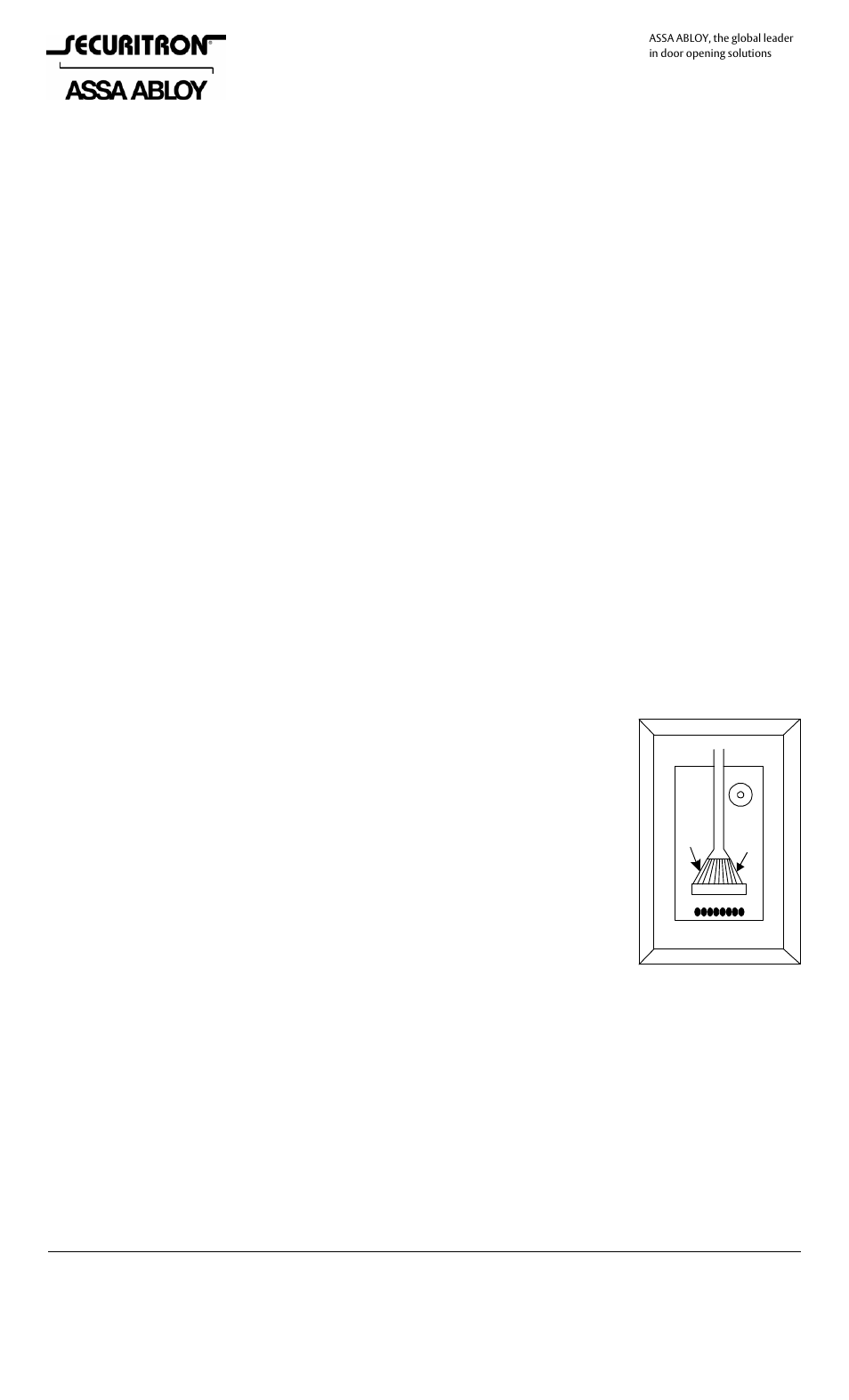 Securitron DK-16P User Manual | 1 page