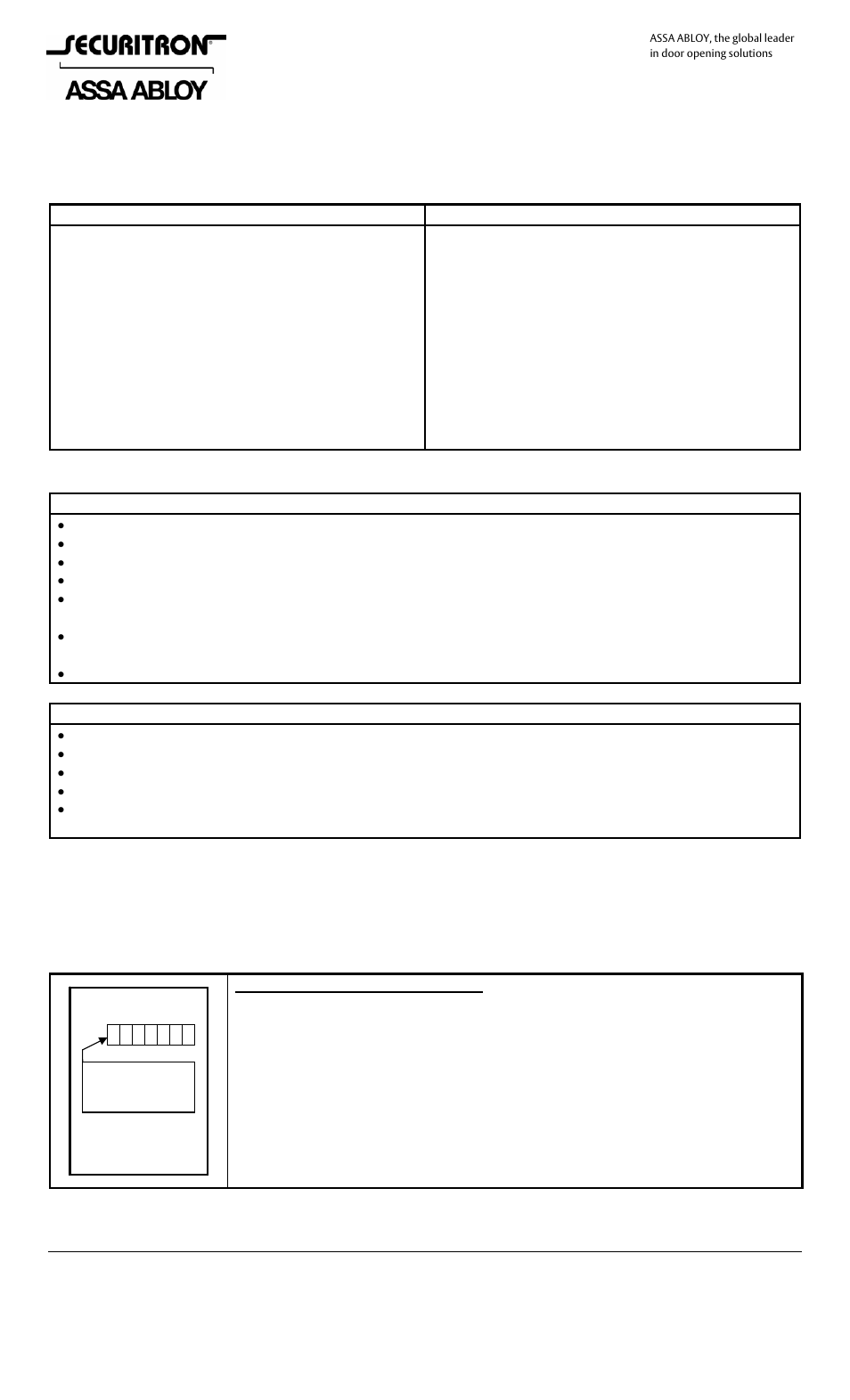 Securitron DK-12 User Manual | 8 pages