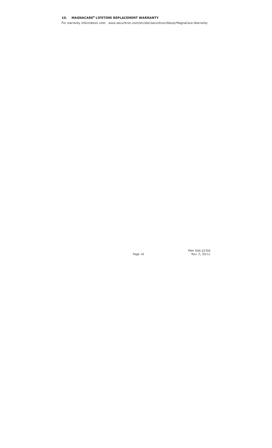Securitron DSB_Series User Manual | Page 17 / 17