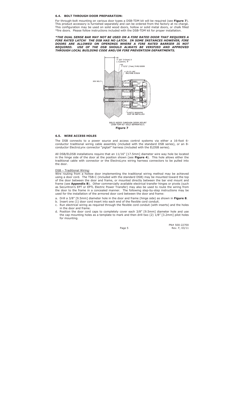 Securitron DSB_Series User Manual | Page 6 / 17