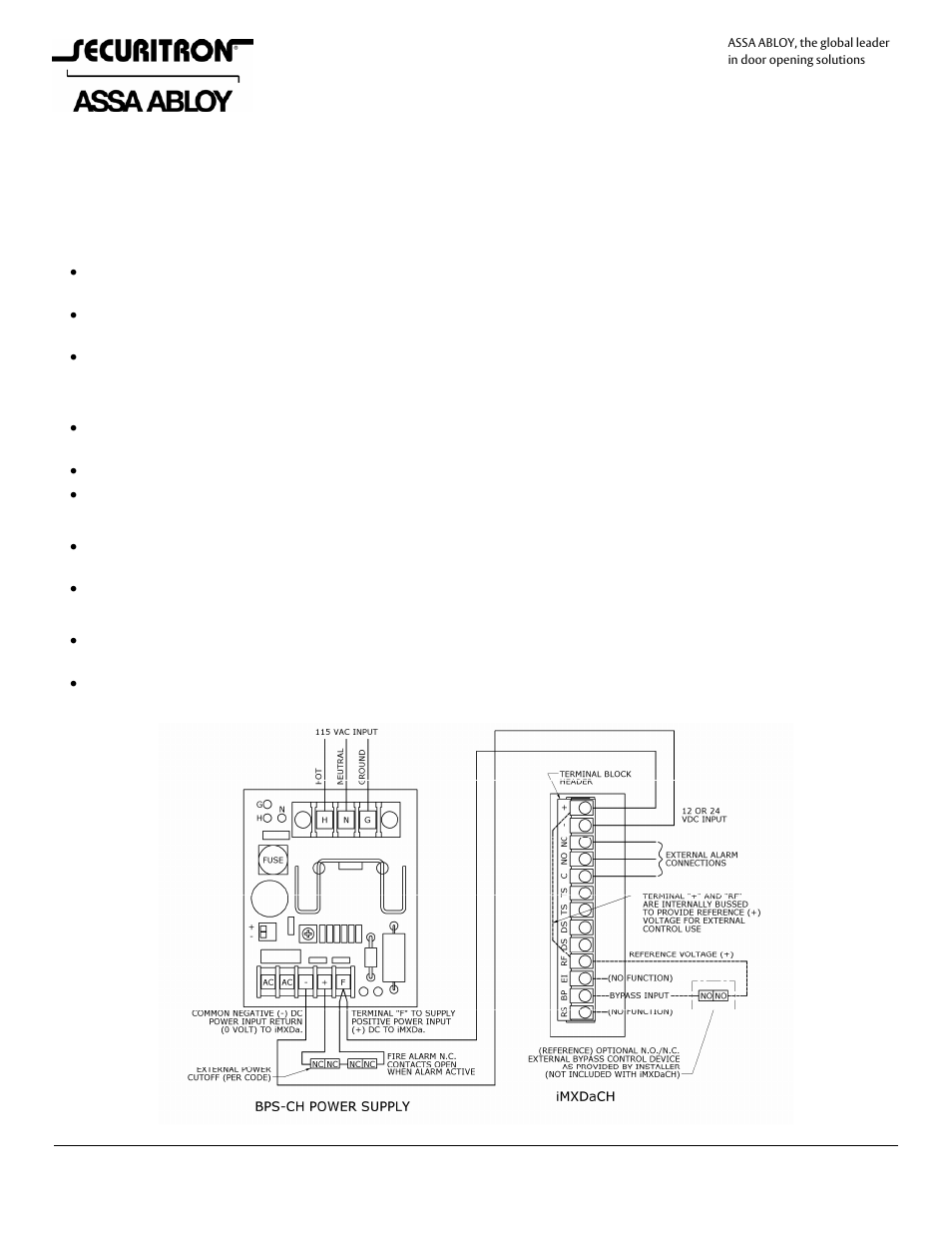 Securitron iMXDa_iEXDa Addendum User Manual | 1 page