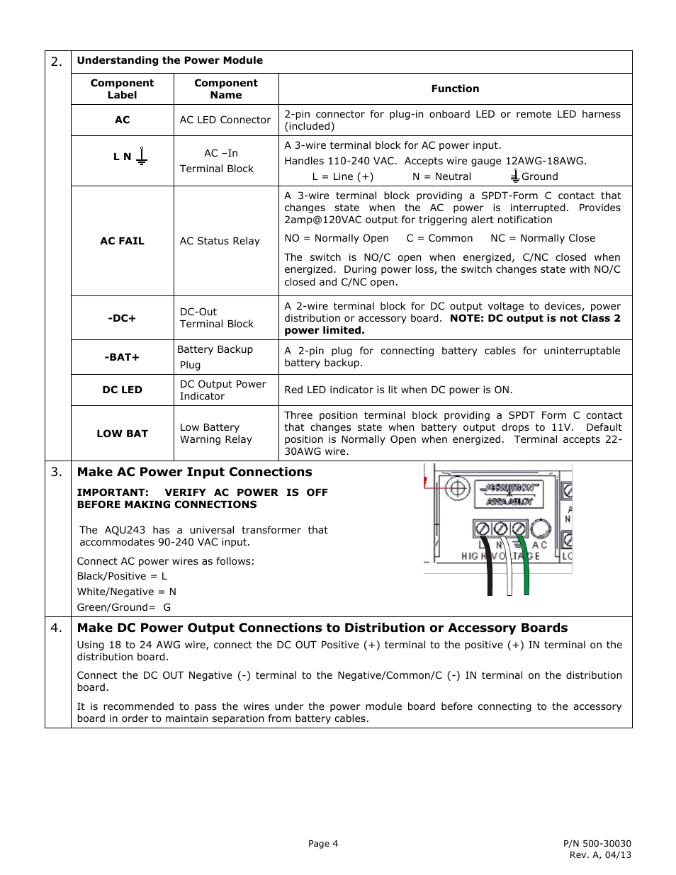 Securitron AQU243B User Manual | Page 4 / 7