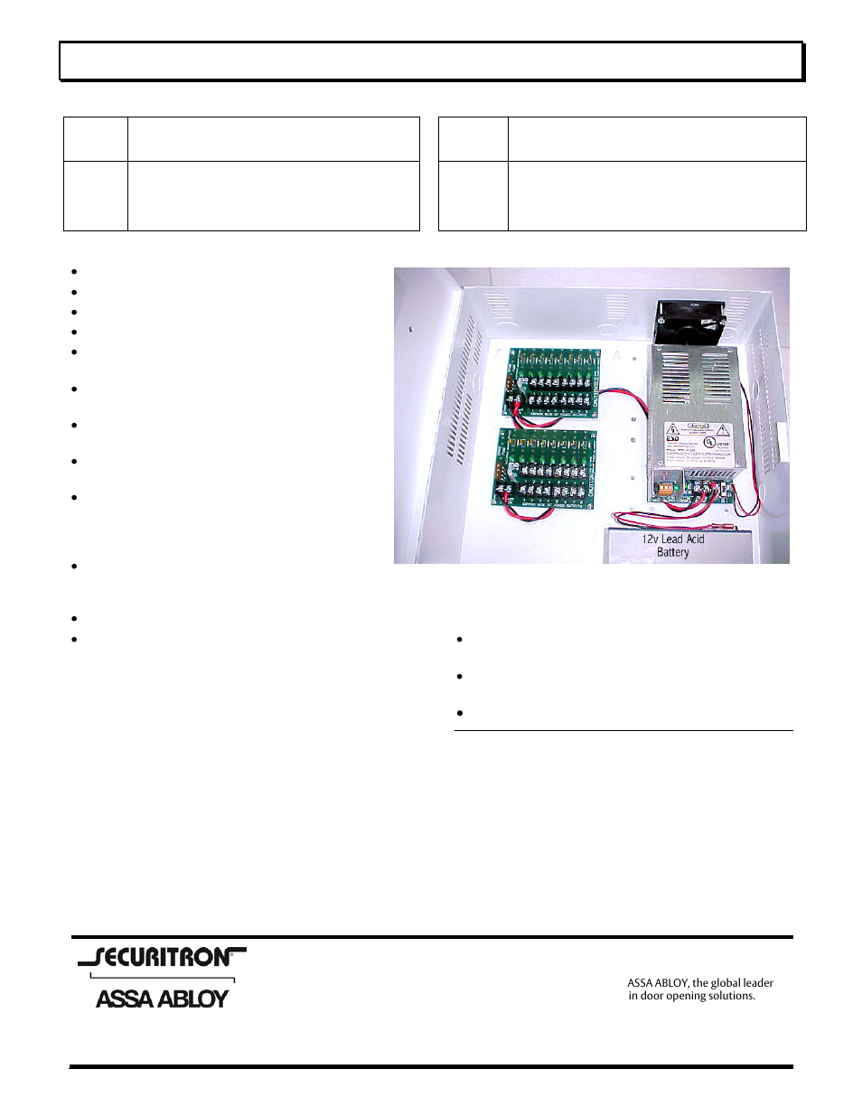 Securitron AQU244 User Manual | 5 pages