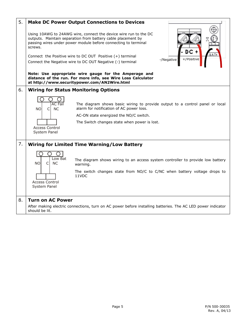 Securitron AQU126B User Manual | Page 5 / 7
