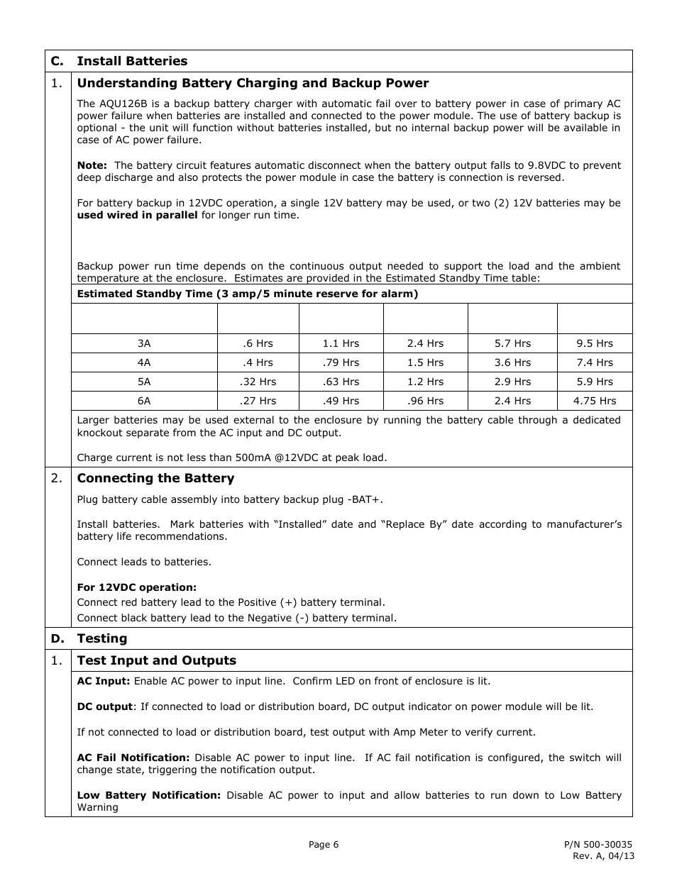 Securitron AQU126B User Manual | Page 6 / 7