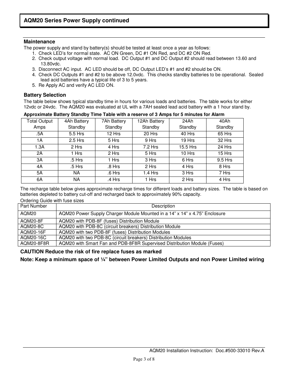 Securitron AQM20 User Manual | Page 3 / 8