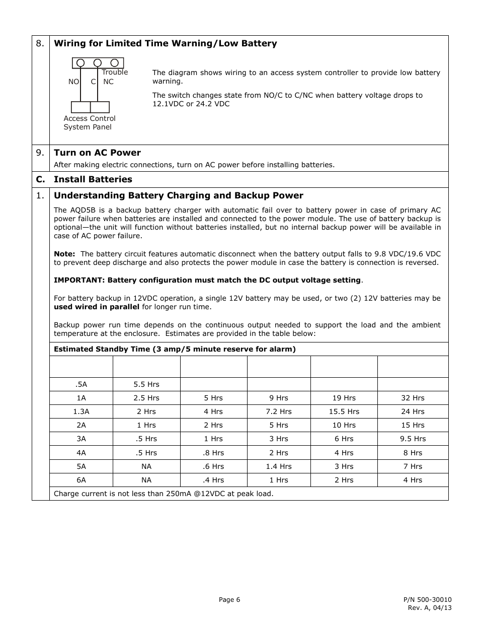 Securitron AQD5B User Manual | Page 6 / 7