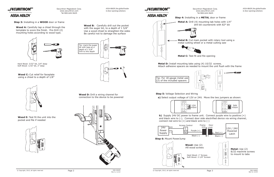 Securitron PowerJump_ICPT User Manual | Page 2 / 2
