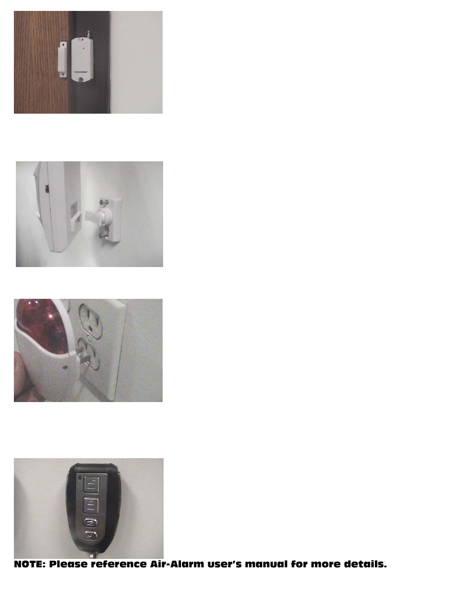 SecurityMan Air-Alarm - Quick Start Guide User Manual | Page 2 / 2