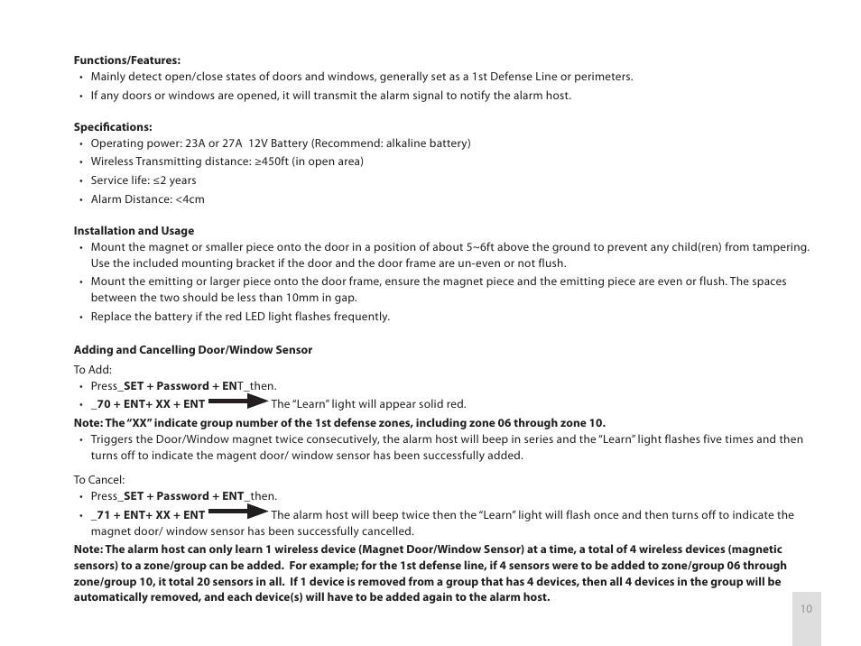 SecurityMan Air-AlArm1 - User manual User Manual | Page 13 / 28