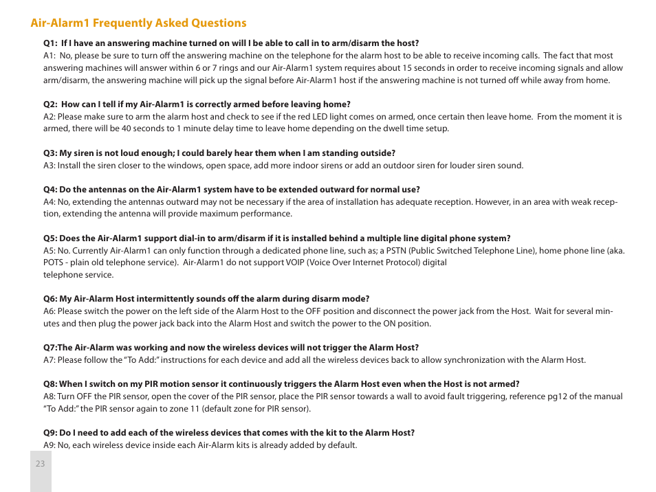 SecurityMan Air-AlArm1 - User manual User Manual | Page 26 / 28