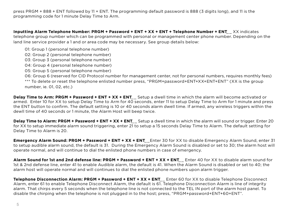 SecurityMan Air-AlArmII series - User manual User Manual | Page 9 / 33