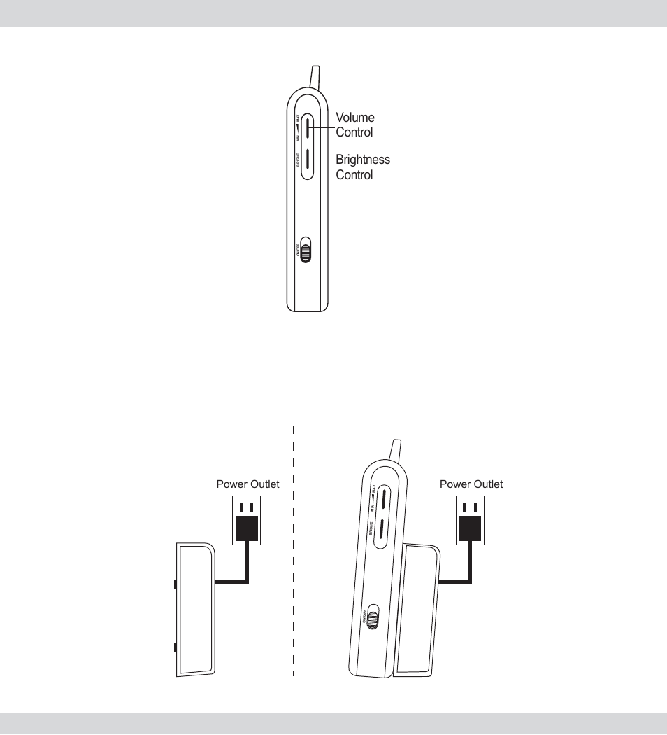 Volume control brightness control | SecurityMan AVLCD User Manual | Page 14 / 20