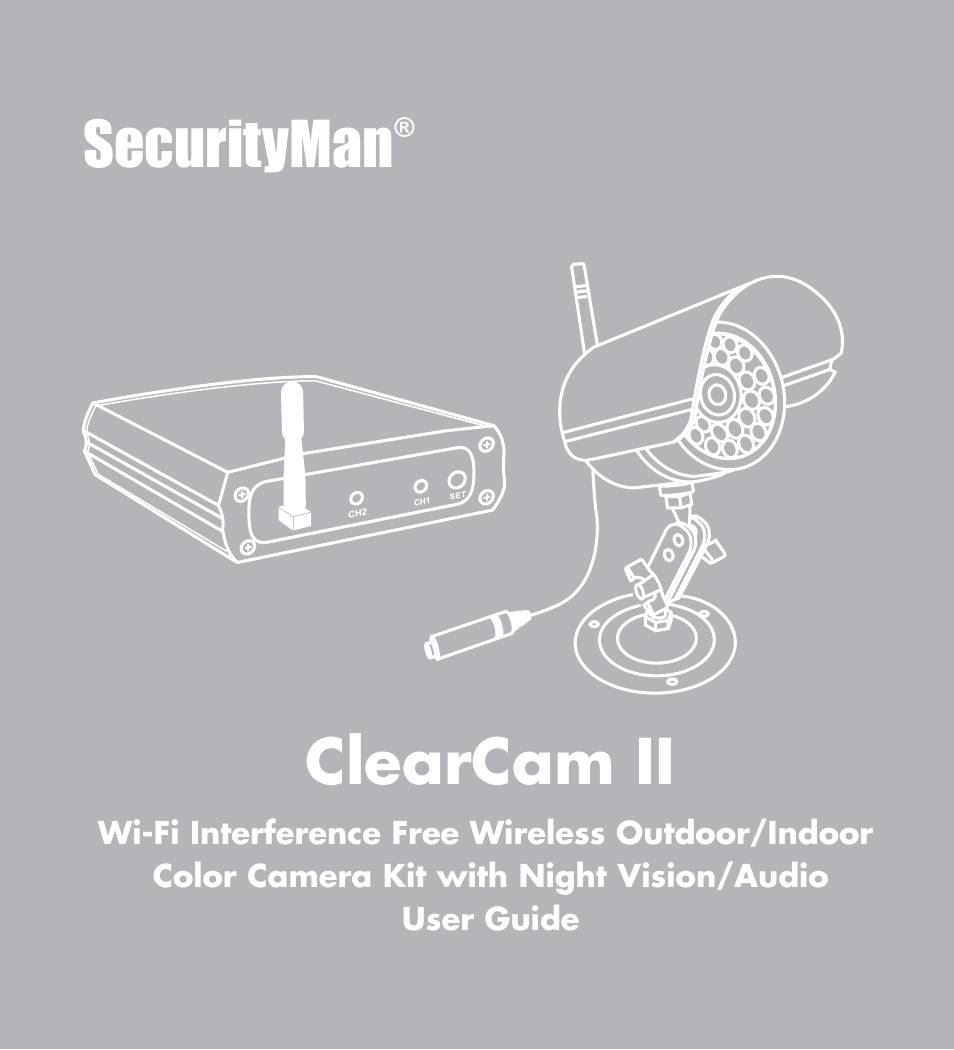 SecurityMan ClearCam II User Manual | 20 pages