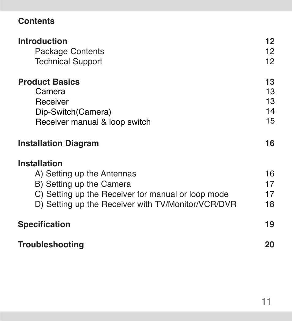 SecurityMan ClearCam II User Manual | Page 10 / 20