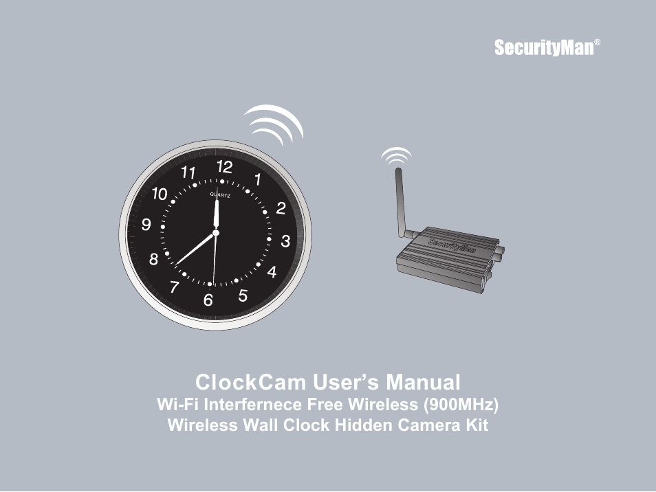 SecurityMan ClockCam (New – Since 09.23.2011) User Manual | 23 pages