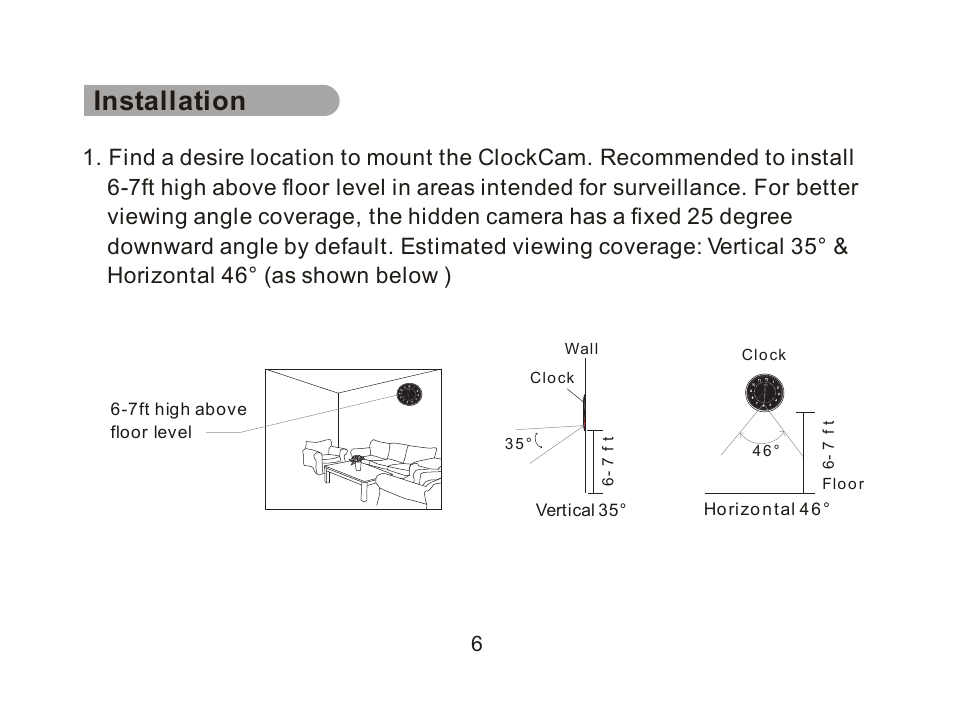 Installation | SecurityMan ClockCam (New – Since 09.23.2011) User Manual | Page 16 / 23