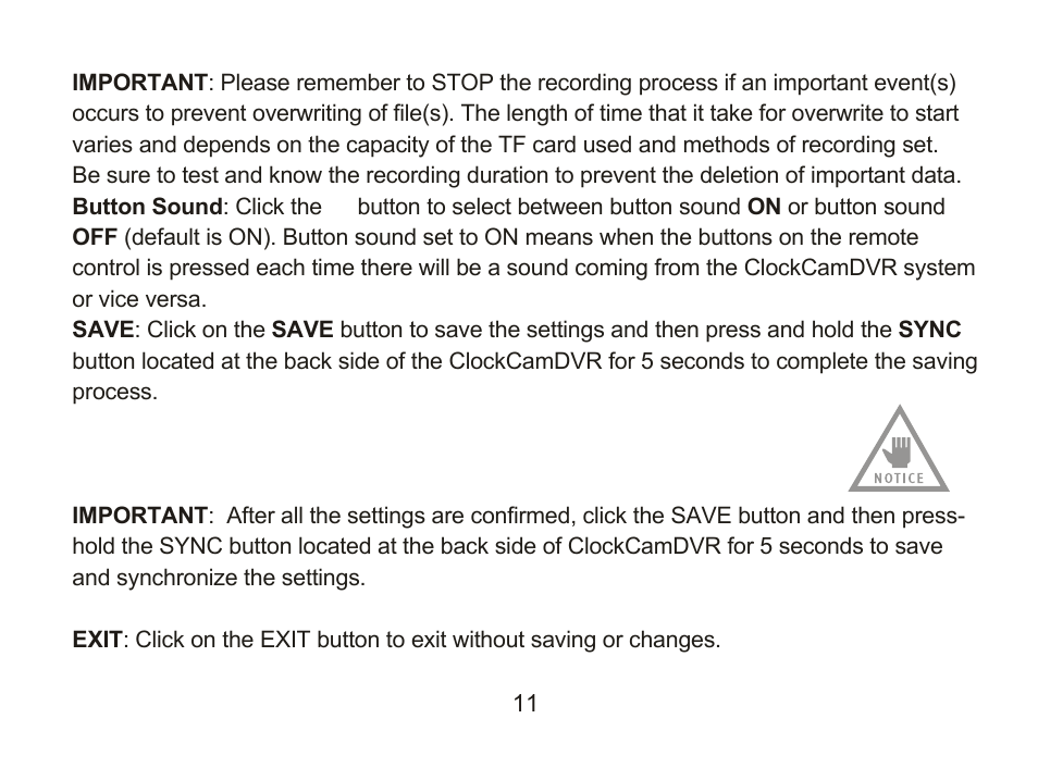 SecurityMan ClockCamDVR User Manual | Page 19 / 30