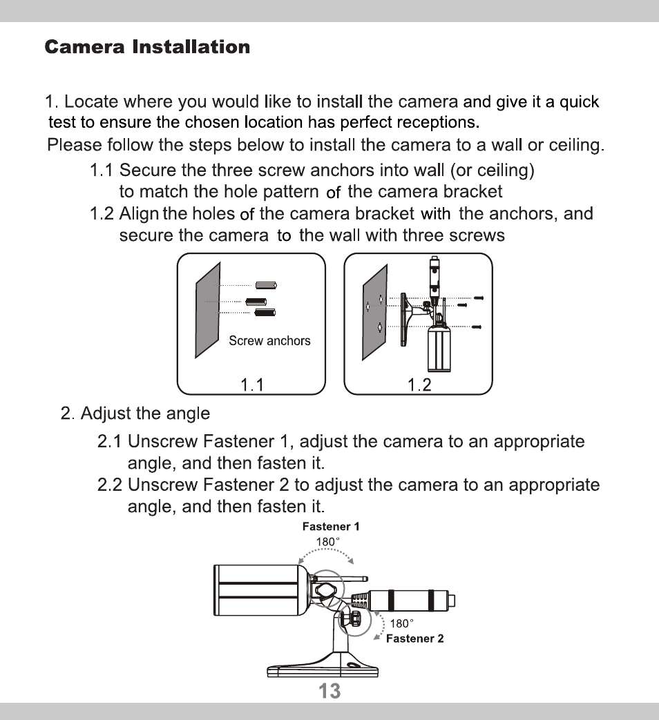 SecurityMan CUcam2 User Manual | Page 13 / 21