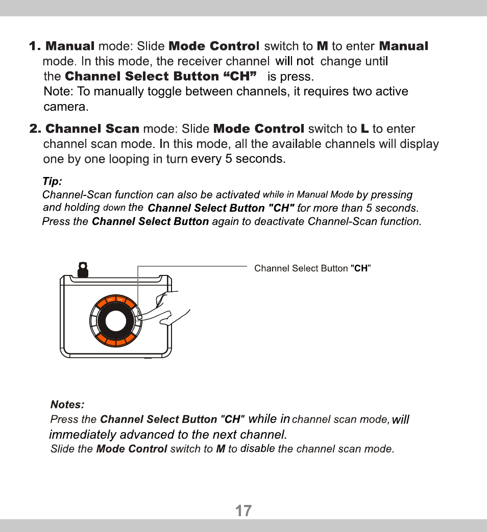 SecurityMan CUcam2 User Manual | Page 17 / 21