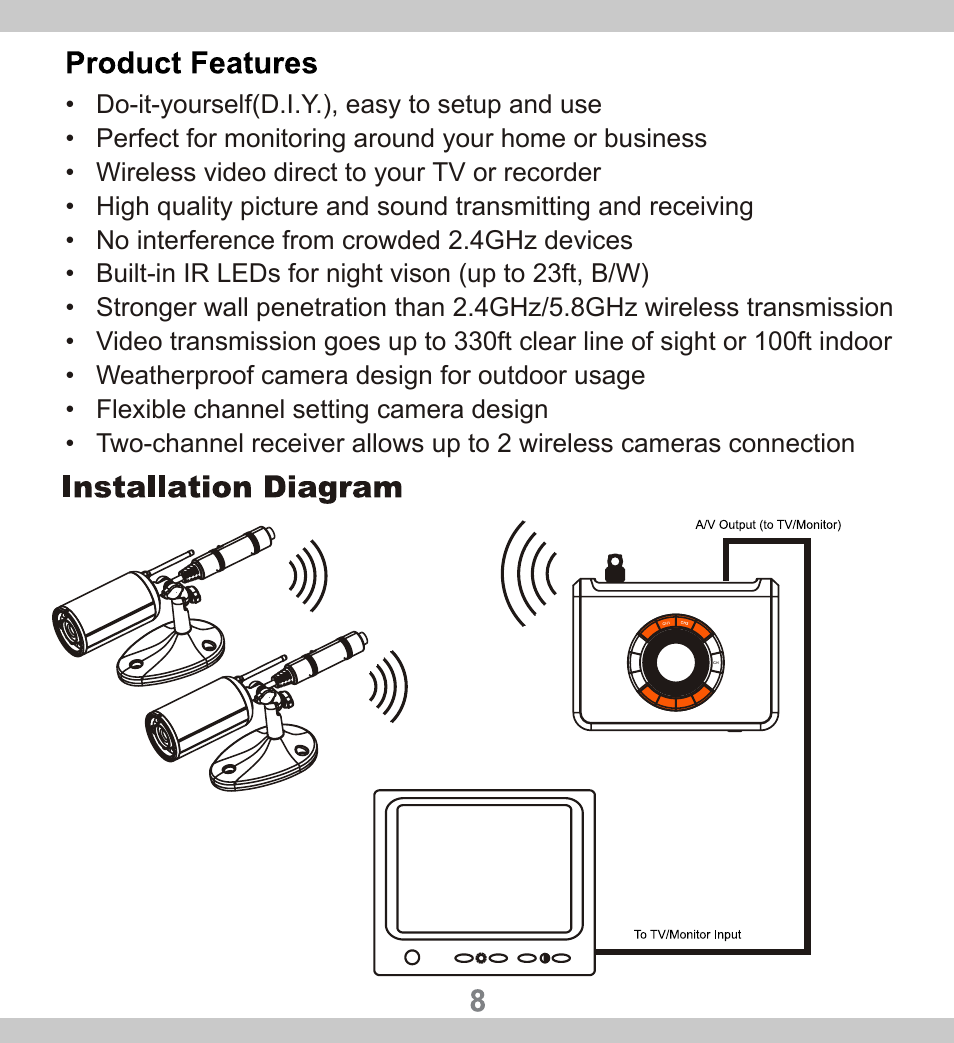 SecurityMan CUcam2 User Manual | Page 8 / 21
