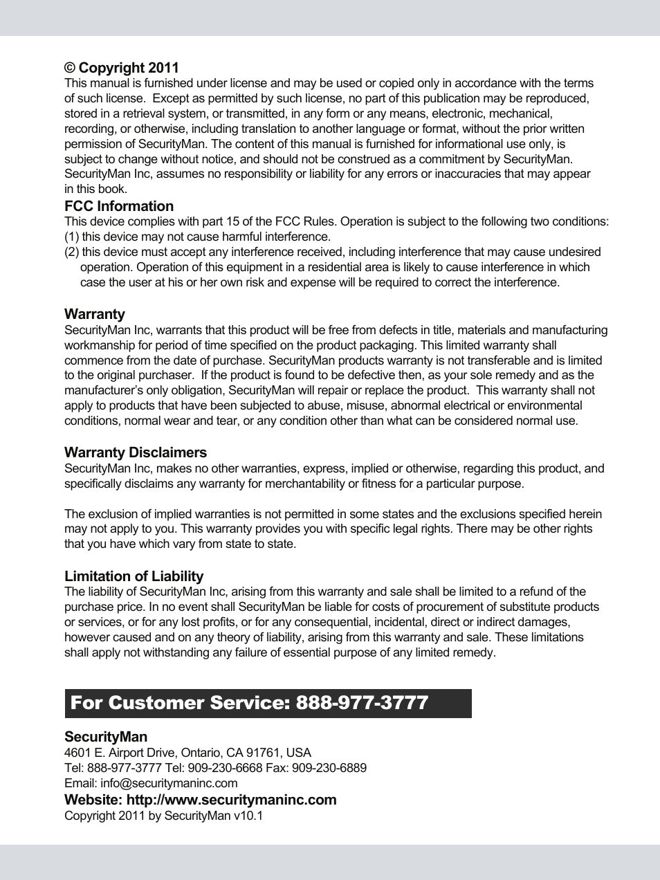 SecurityMan DigiAir-SD User Manual | Page 2 / 26