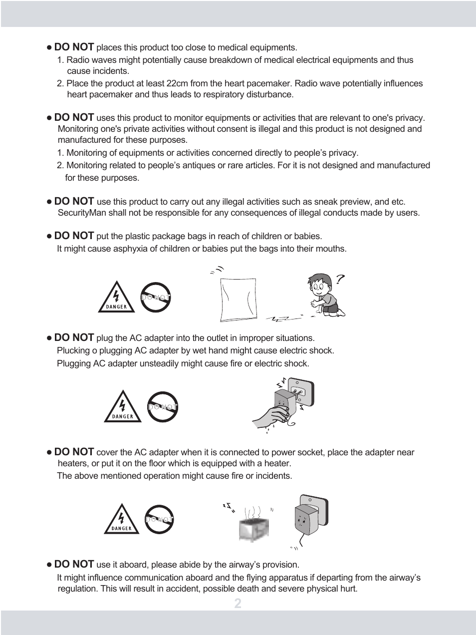 SecurityMan DigiAir-SD User Manual | Page 5 / 26