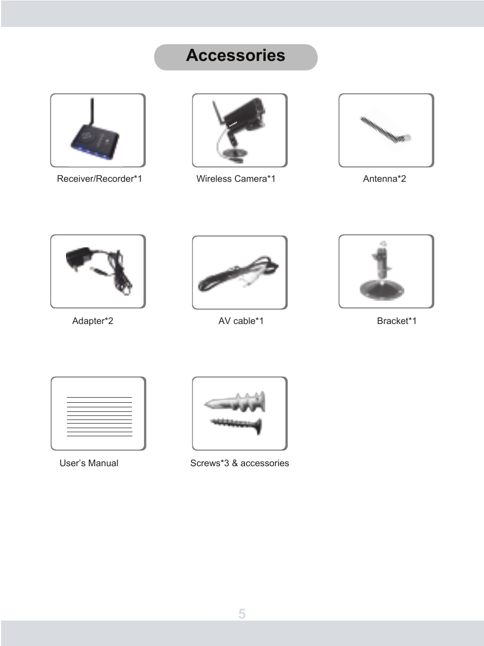 Accessories | SecurityMan DigiAir-SD User Manual | Page 8 / 26