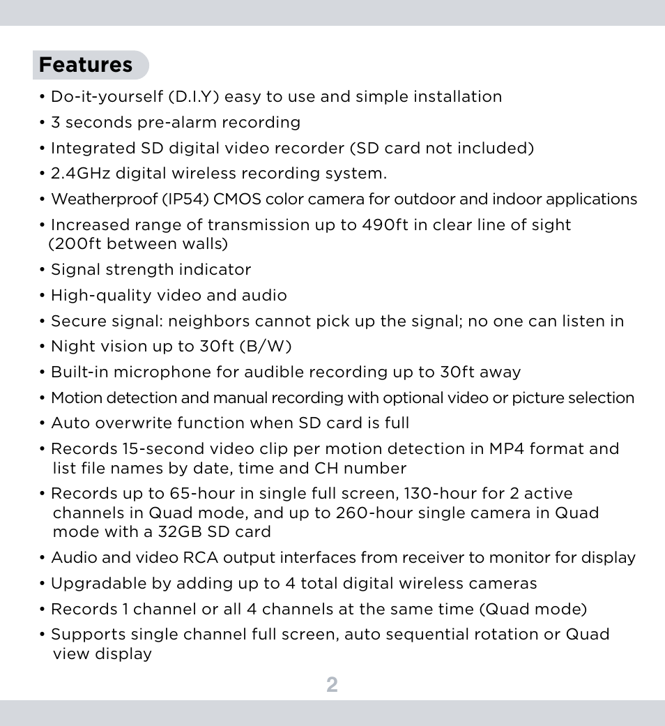 SecurityMan DigiairWatch Series User Manual | Page 6 / 36