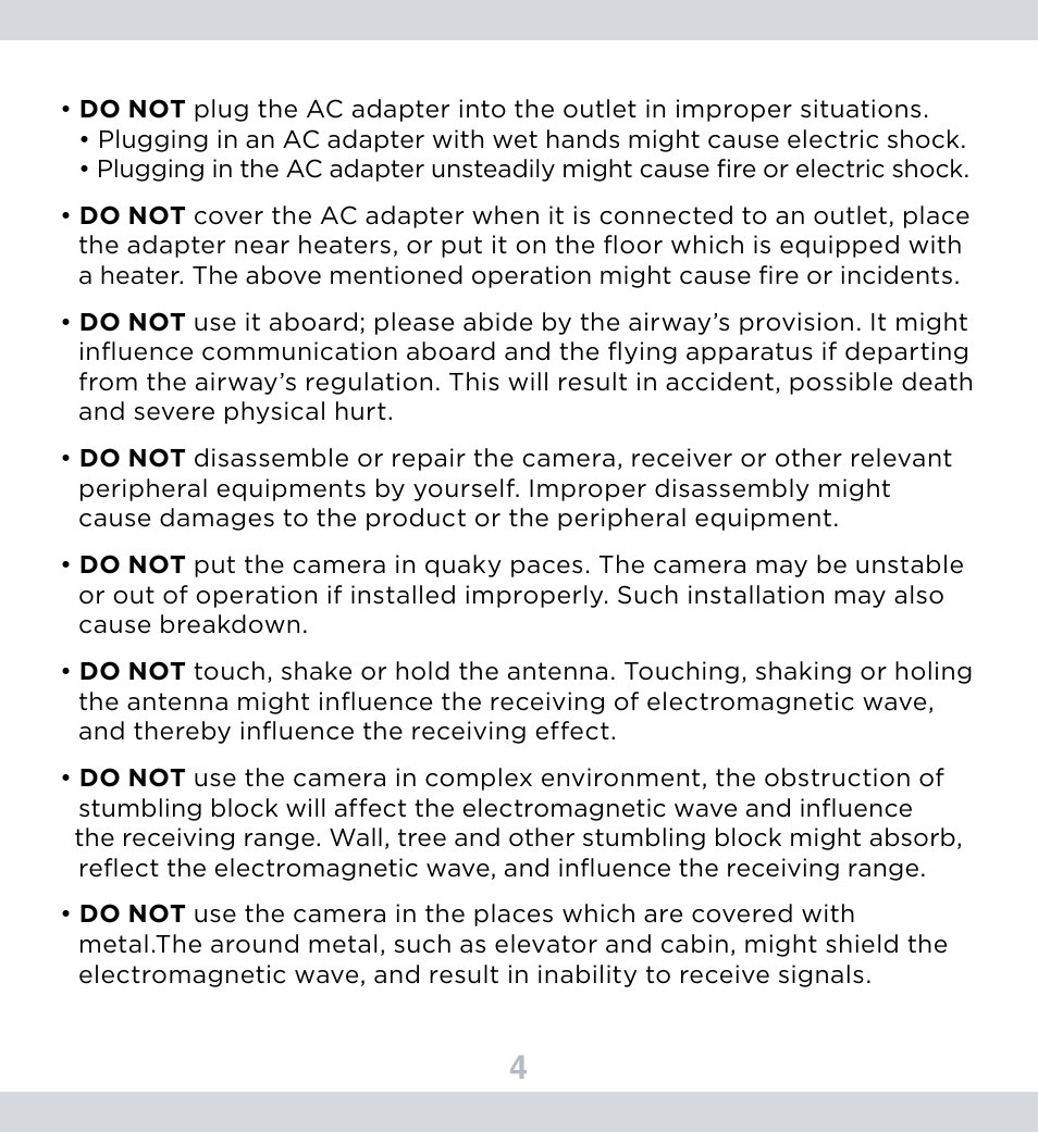 SecurityMan DigiairWatch Series User Manual | Page 8 / 36