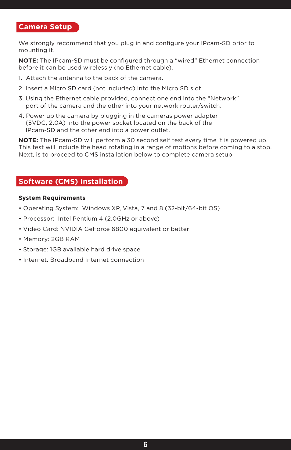 Camera setup software (cms) installation | SecurityMan IPcam-SD - User manual User Manual | Page 10 / 159
