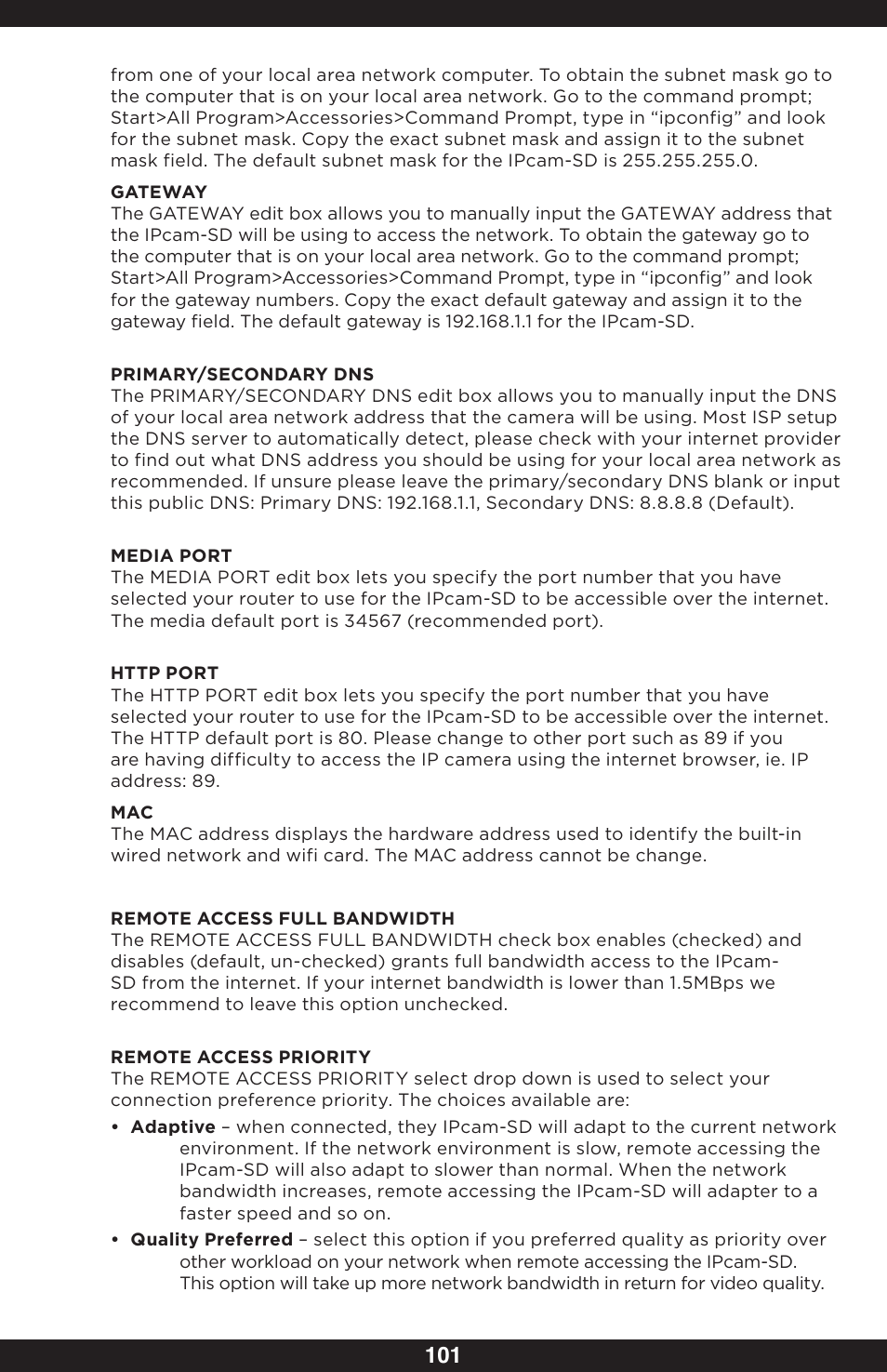 SecurityMan IPcam-SD - User manual User Manual | Page 105 / 159