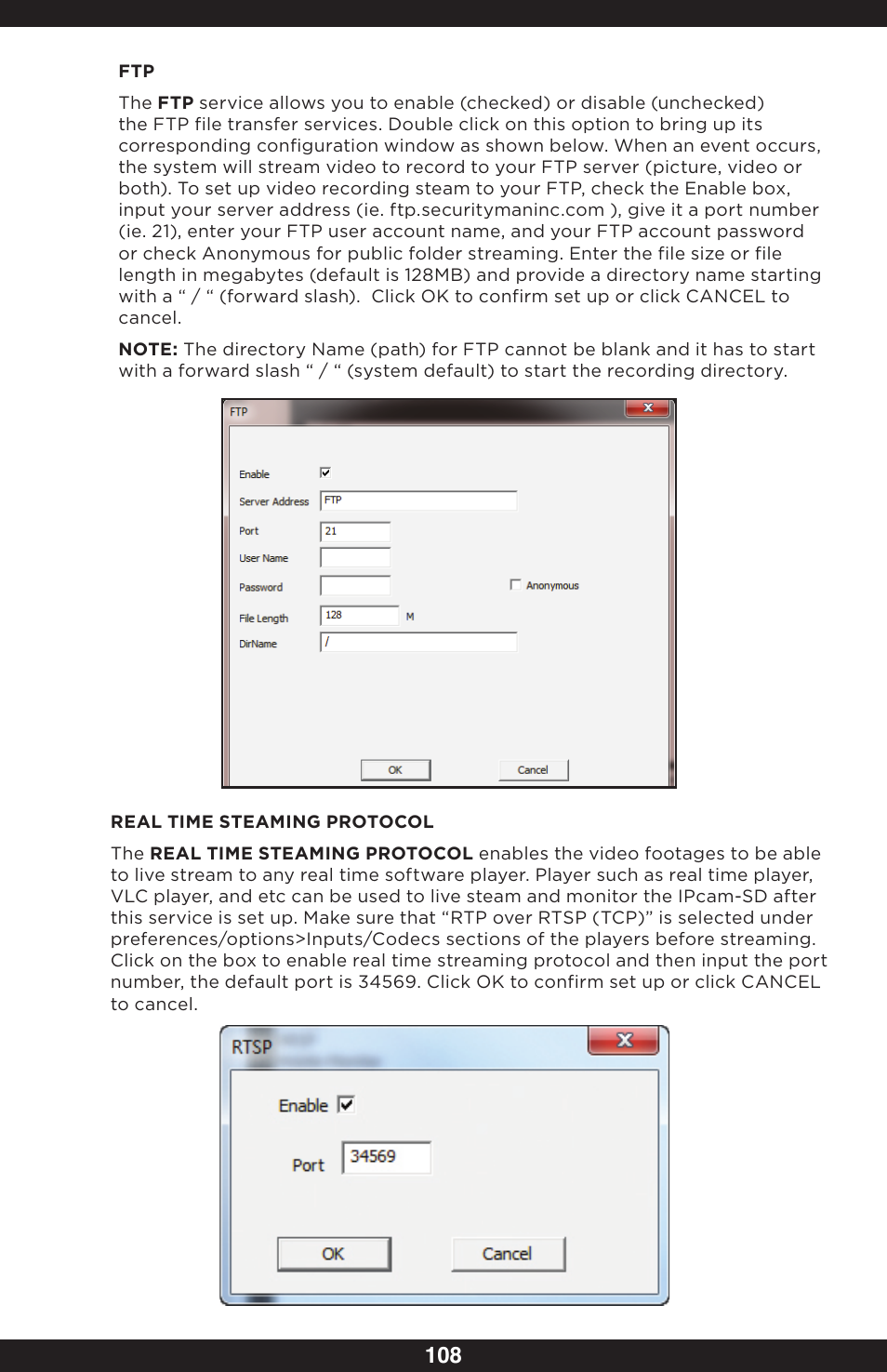 SecurityMan IPcam-SD - User manual User Manual | Page 112 / 159