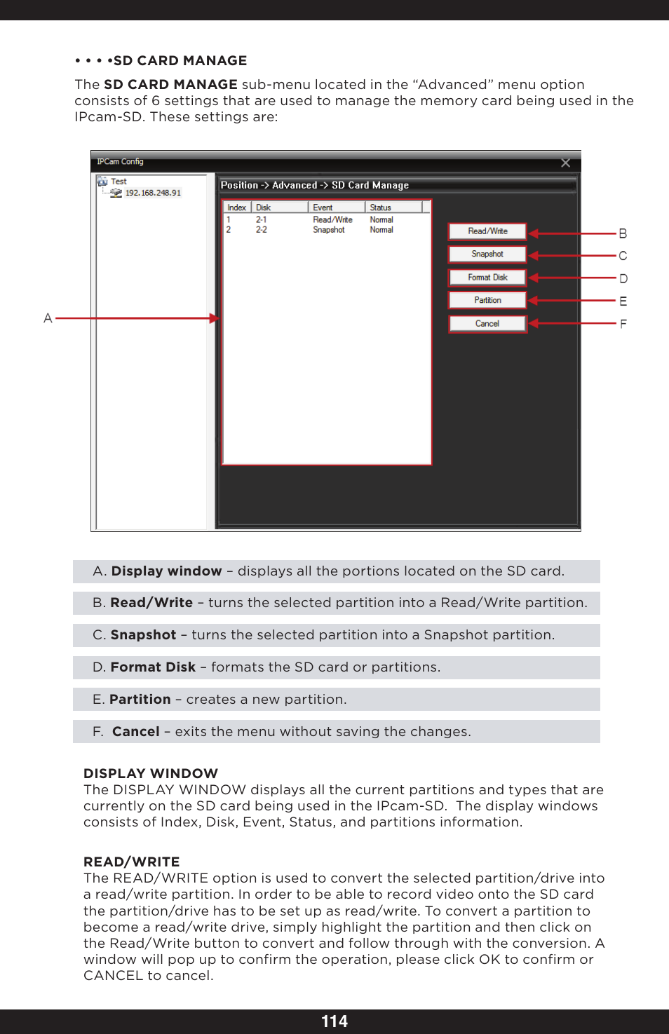 SecurityMan IPcam-SD - User manual User Manual | Page 118 / 159