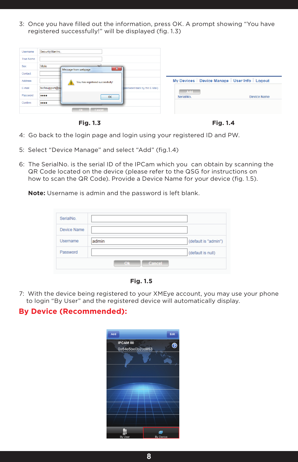 By device (recommended) | SecurityMan IPcam-SD - User manual User Manual | Page 12 / 159