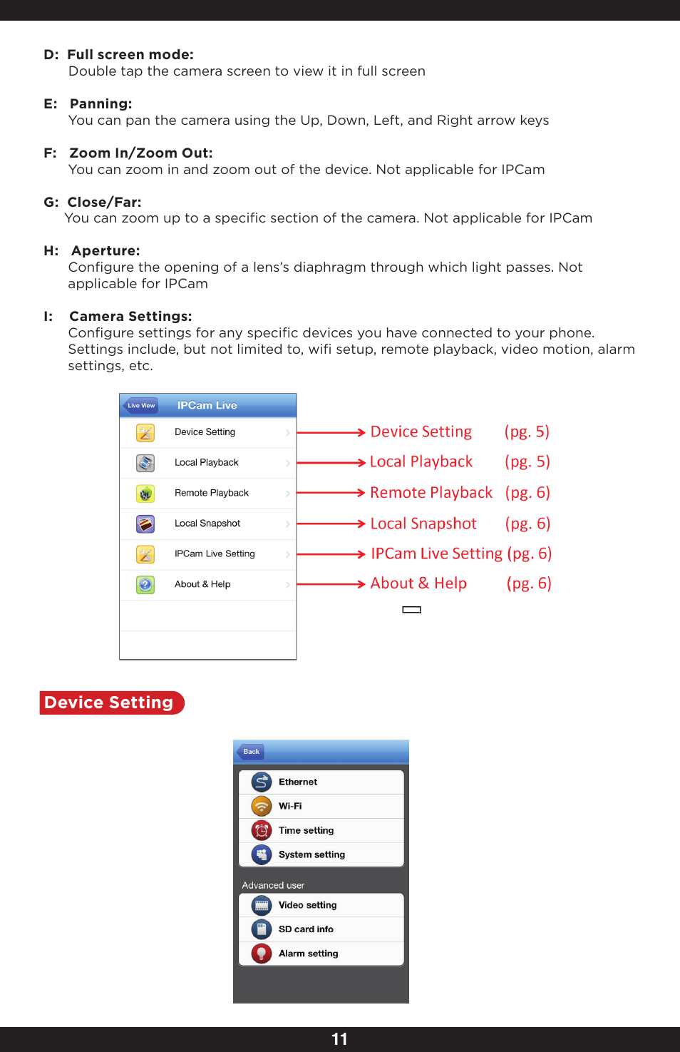 Device setting | SecurityMan IPcam-SD - User manual User Manual | Page 15 / 159