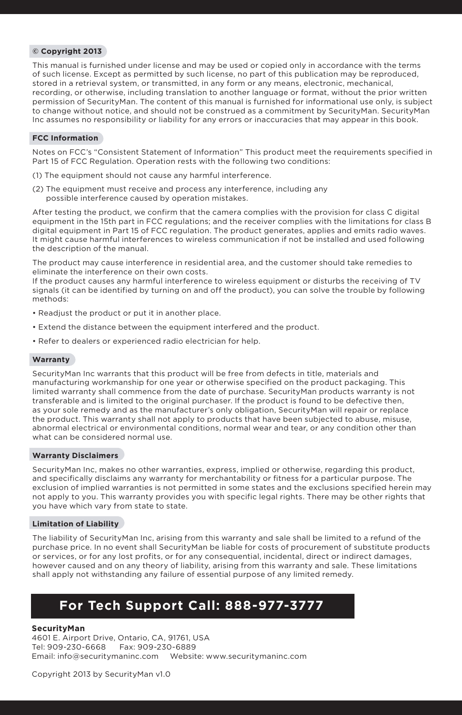 SecurityMan IPcam-SD - User manual User Manual | Page 2 / 159