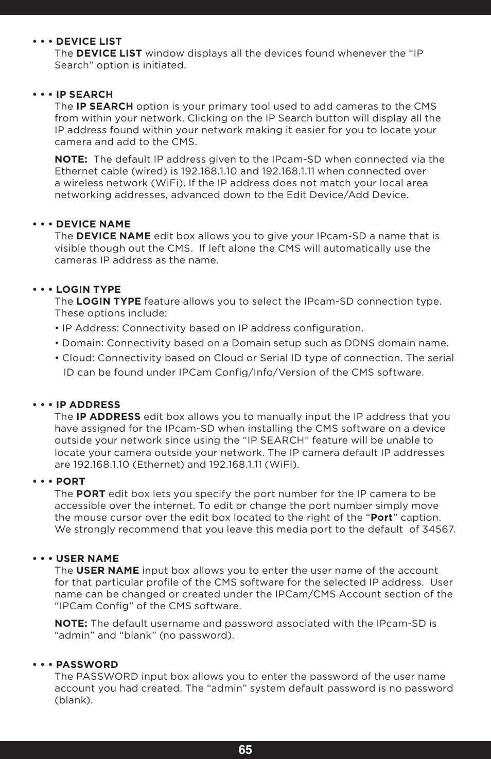 SecurityMan IPcam-SD - User manual User Manual | Page 69 / 159
