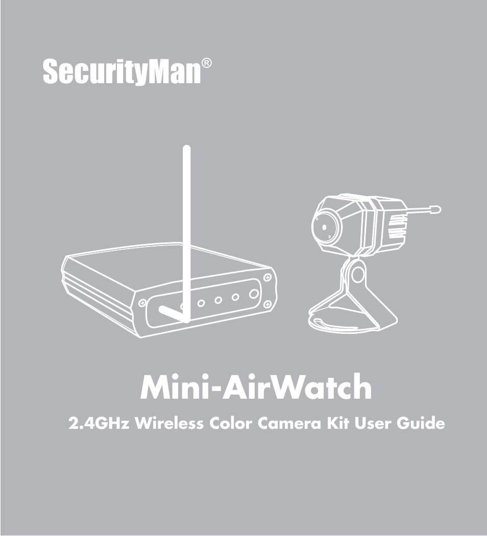 SecurityMan MiniAirWatch User Manual | 20 pages