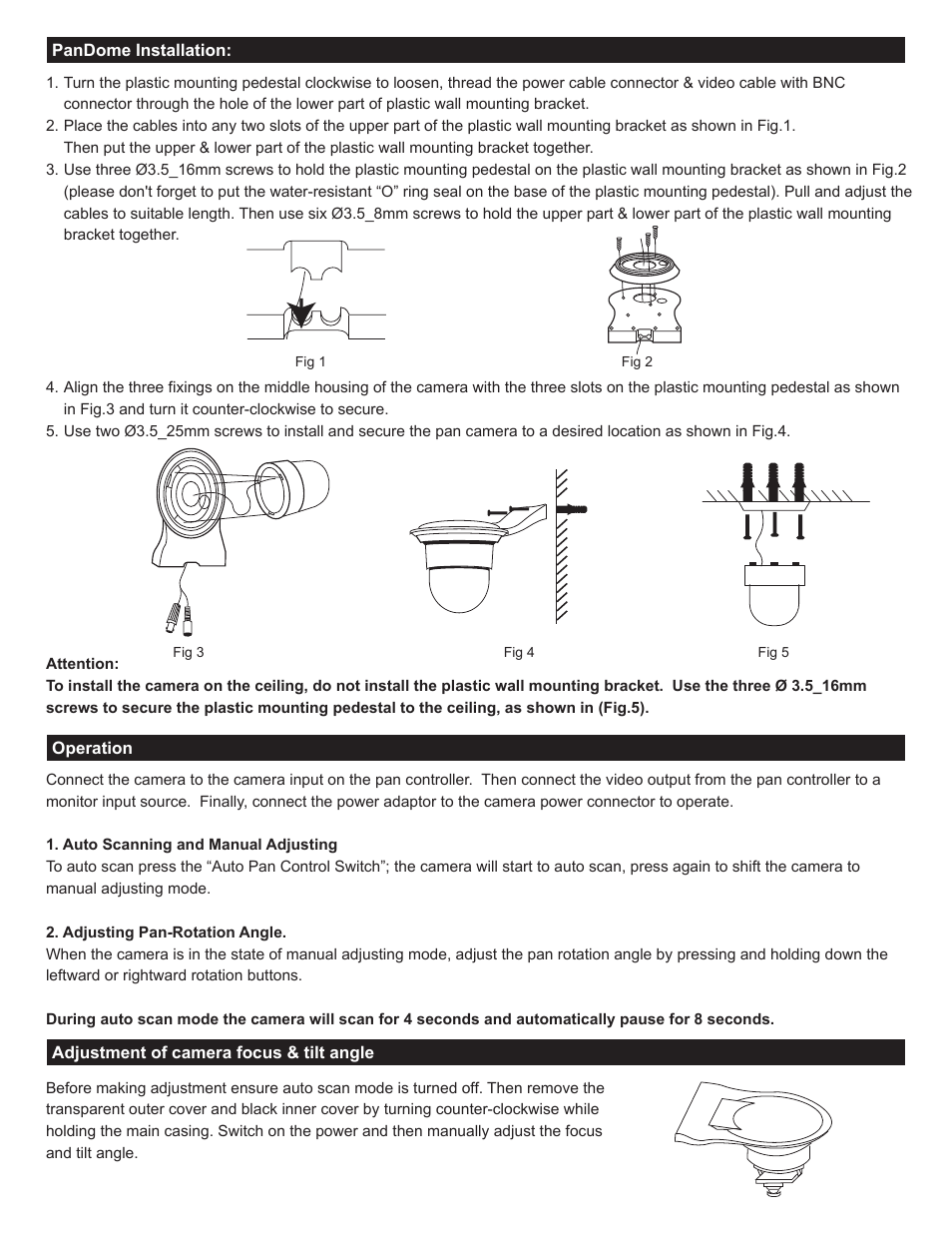 SecurityMan PanDome User Manual | Page 2 / 2