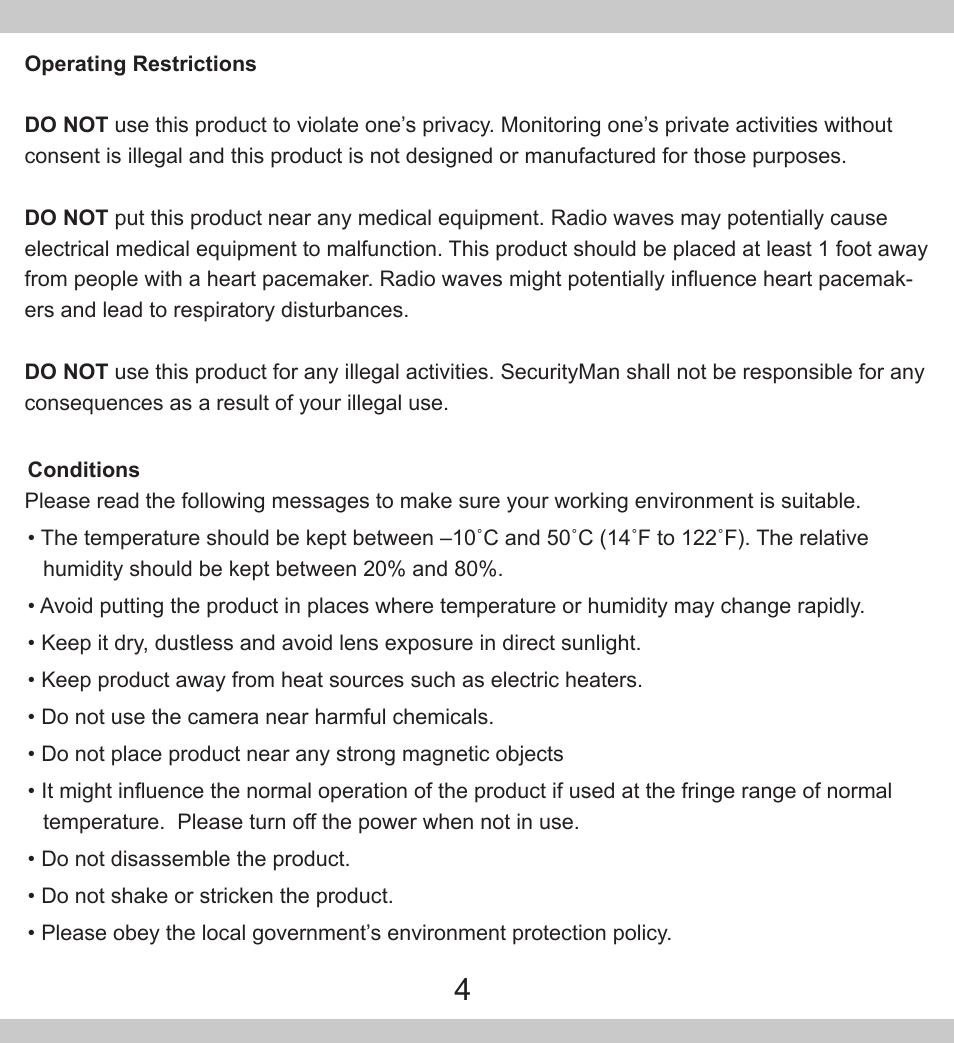 SecurityMan SM-302 User Manual | Page 4 / 15