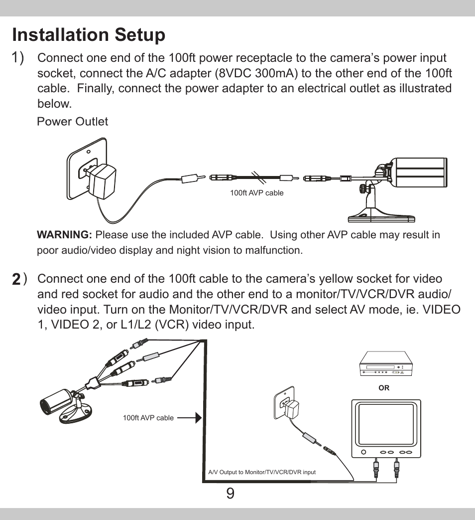 Installation setup | SecurityMan SM-302 User Manual | Page 9 / 15