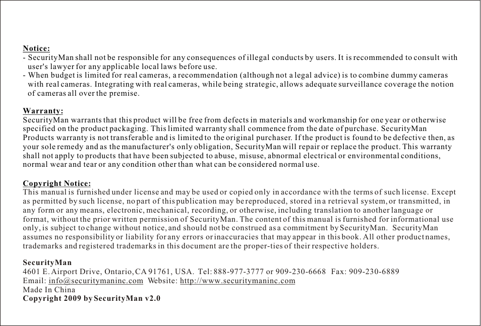 Т³гж 2 | SecurityMan SM-3802 User Manual | Page 2 / 2