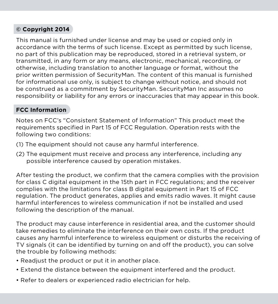 SecurityMan SM-804DT User Manual | Page 2 / 12