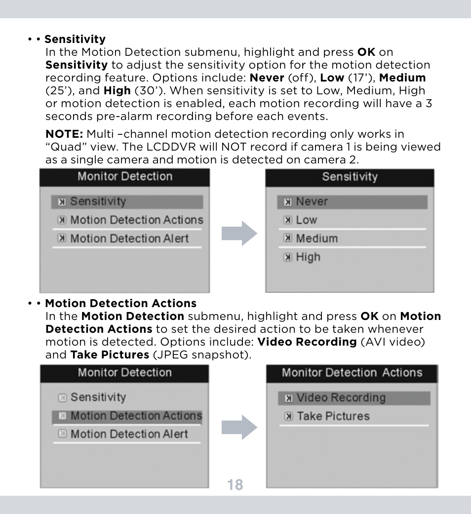 SecurityMan DigiLCDDVR Series User Manual | Page 22 / 36