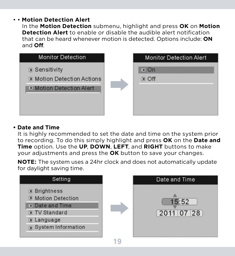 SecurityMan DigiLCDDVR Series User Manual | Page 23 / 36