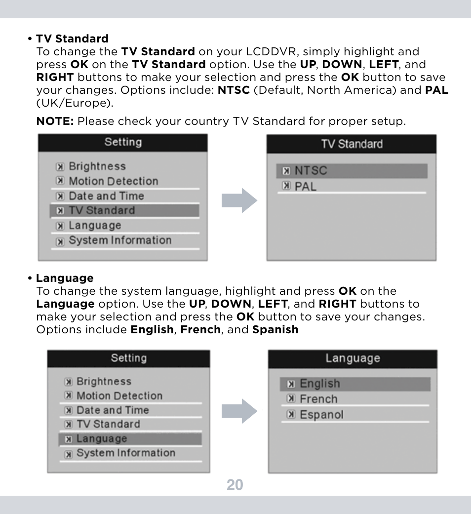 SecurityMan DigiLCDDVR Series User Manual | Page 24 / 36