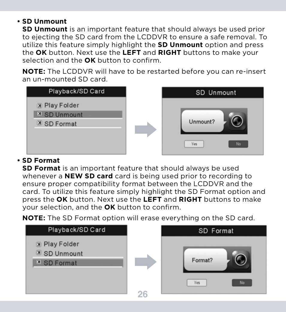 SecurityMan DigiLCDDVR Series User Manual | Page 30 / 36