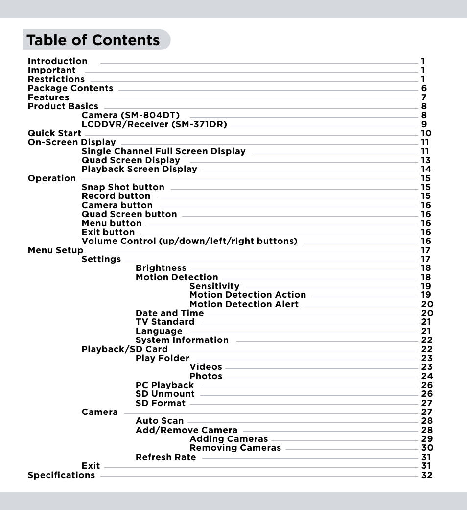 SecurityMan DigioutLCD User Manual | Page 4 / 37